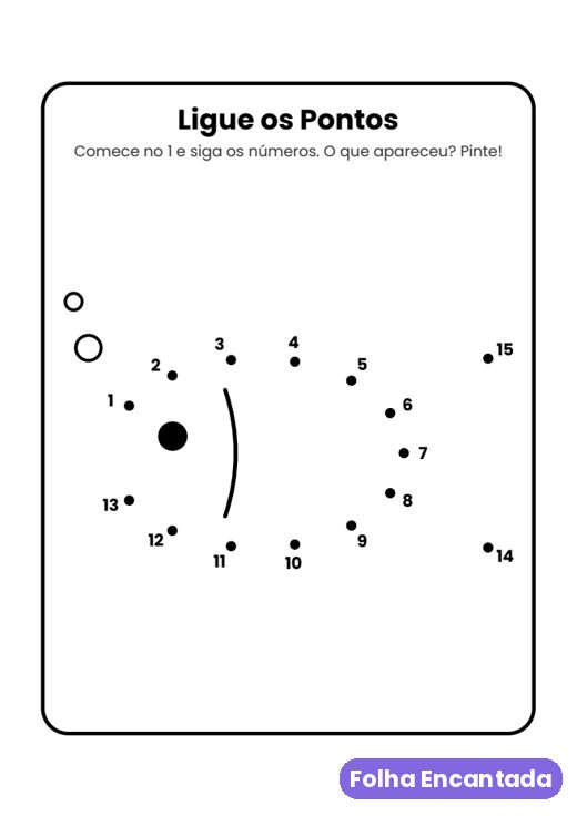 Desenho de ligue os pontos
